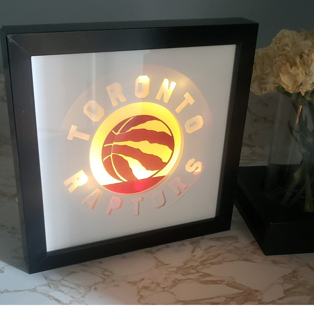 Toronto Raptors Basketball Fan Custom/Personalized Lightbox