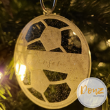 Soccer Ball Personalized Ornament