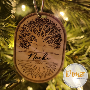 Tree Nature Personalized Ornament
