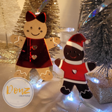 Personalized Gingerbread Acrylic Layered Ornament