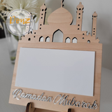 Masjid/Mosque Dry Erase Ramadan Décor With Stand