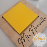 Personalized Sticky Note Desk Holder