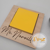 Personalized Sticky Note Desk Holder