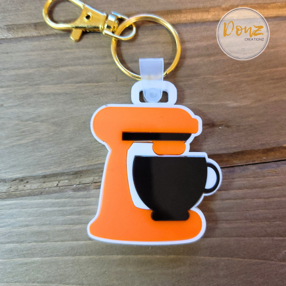 NFC Digital Business Card Keychain - Kitchen Mixer Shape