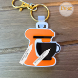 NFC Digital Business Card Keychain - Kitchen Mixer Shape