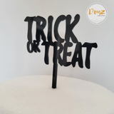 Spooky Trick or Treat Halloween Cake Topper