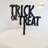 Spooky Trick or Treat Halloween Cake Topper