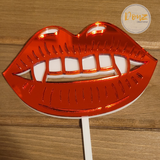 Vampire  Teeth Halloween Cake Topper