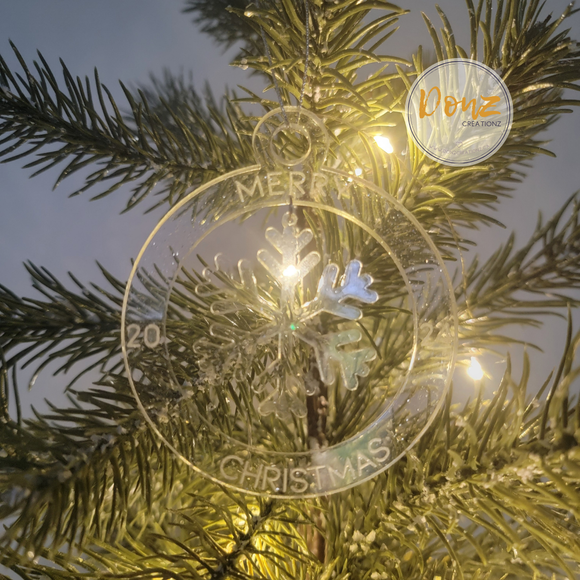 Dangling Hanging Snow Flake Ornament