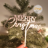 Merry Christmas Cake Topper