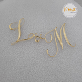 Personalized Monogram Wedding Cake Charm Plaque Decor