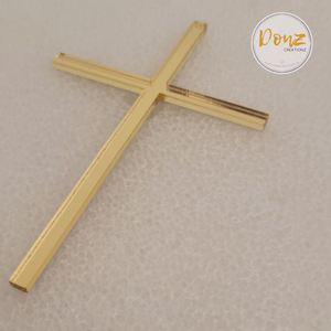 Slim Cross Baptism Christening Cake Charm Topper