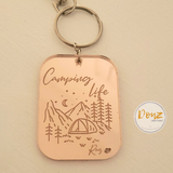 Personalized Keychain Camping Life Acrylic Keychain