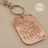 Personalized Keychain Camping Life Acrylic Keychain