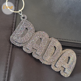 Double Layered Acrylic Personalized Name Bag Tag/Keychain