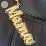 Double Layered Acrylic Personalized Name Bag Tag/Keychain