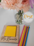 Personalized Sticky Note Desk Holder