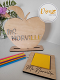 Personalized Sticky Note Desk Holder