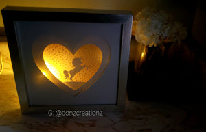 Personalized Unicorn Lightbox/Nightlight