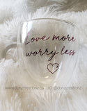 Amour Mug - "Love More Worry Less"
