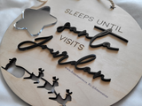 Personalized "Sleeps until Santa visits" Christmas Countdown