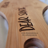 Personalized Engraved Santa Charcuterie Tray/Board