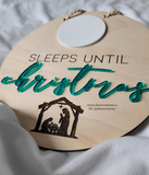 "Sleeps until Christmas" Nativity Traditional Countdown