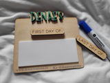 Mini Personalized Engraved First/Last Day of School Whiteboard