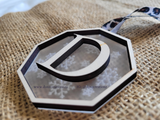 3D Wood Letter Snowflake Wood & Acrylic Christmas Ornament