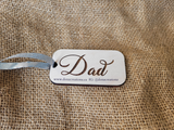 Engraved Personalized Stocking Tag (Wood/Acrylic)